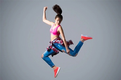 Woman Dancer High Leap