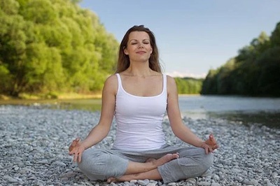 woman in yoga pose