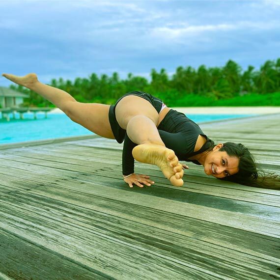 Female Yoga Teacher at Home Koramangla Bangalore